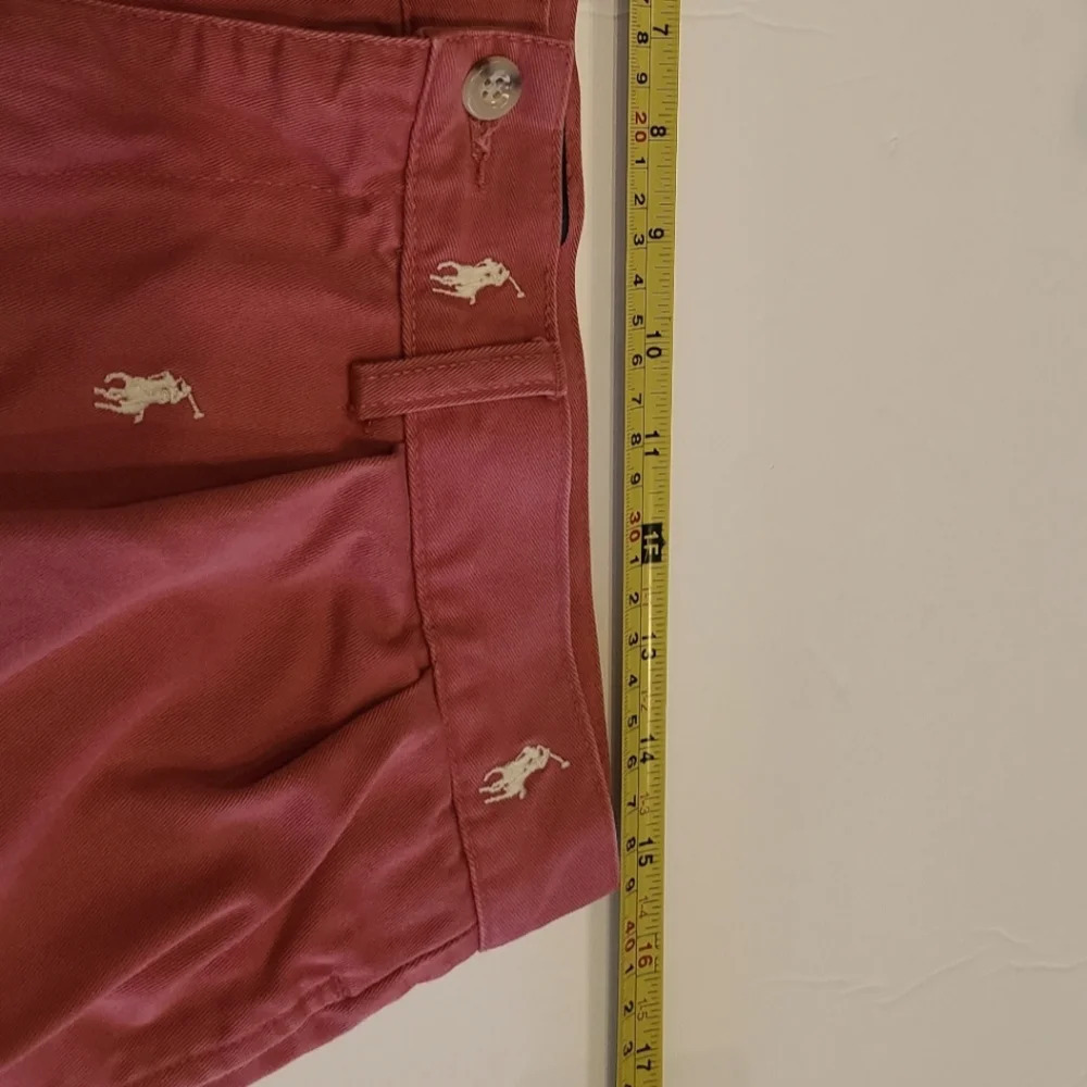 Polo Ralph Lauren Mens Red Tyler Shorts Sz.31 embroidered ponies - Picture 6 of 8